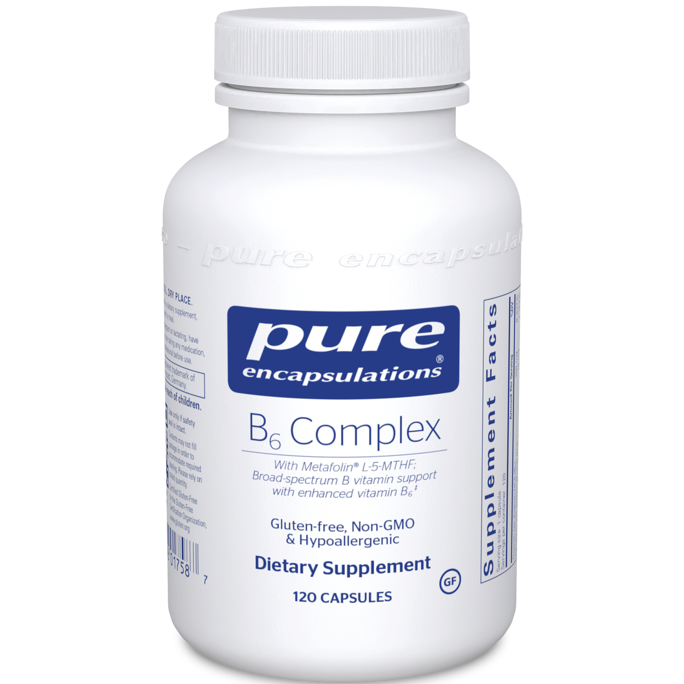 B6 Complex 120 vcaps Curated Wellness