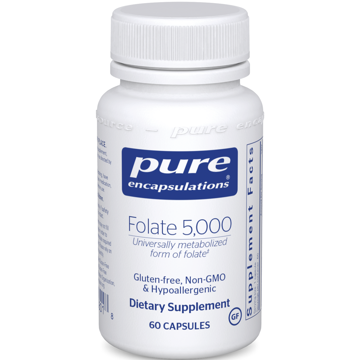 Folate 5,000 60 caps Curated Wellness