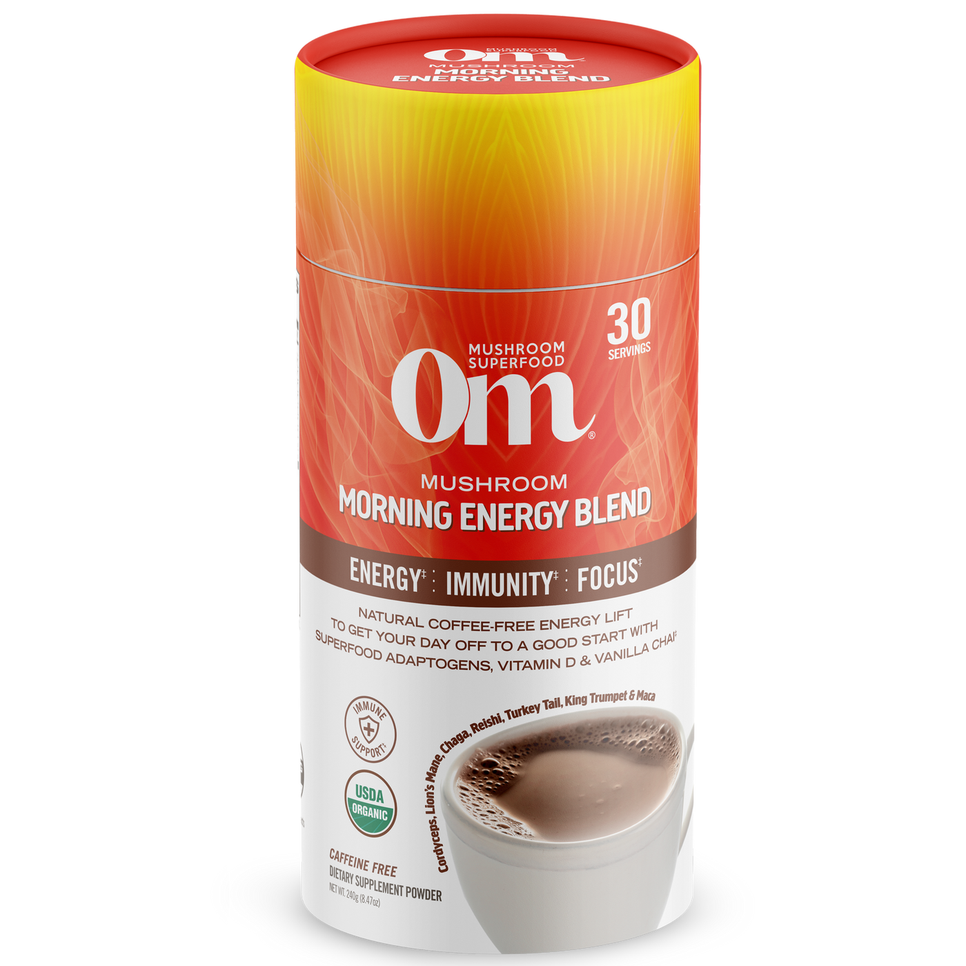 Mushroom Morning Energy Blend 240 g Curated Wellness