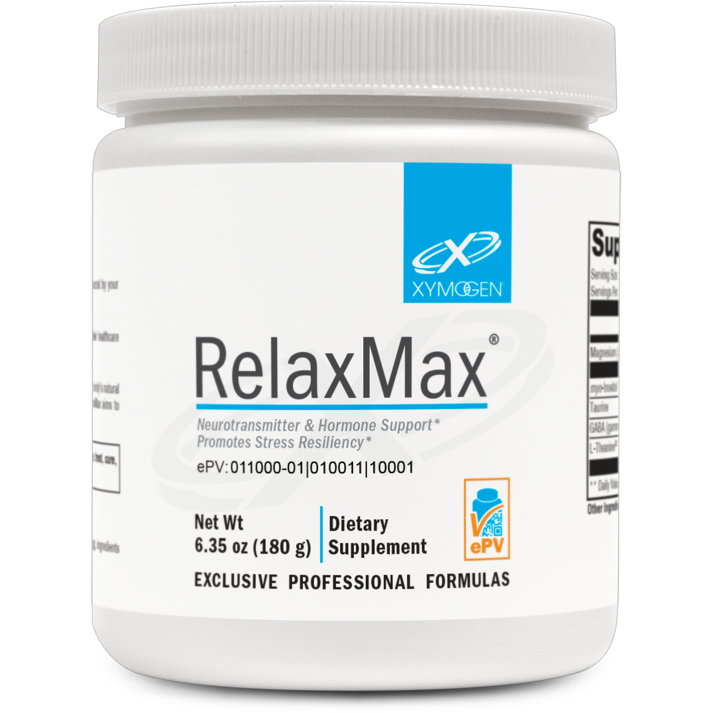 RelaxMax Unflavored 60 Servings Curated Wellness