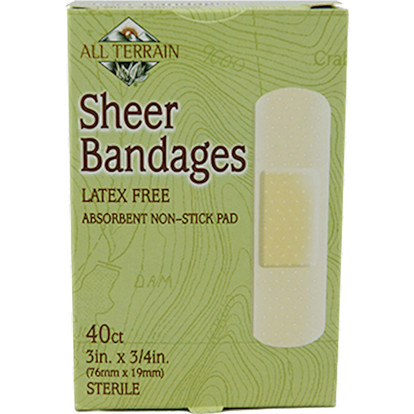 Sheer Bandages 3/4" x 3" 40 pc Curated Wellness