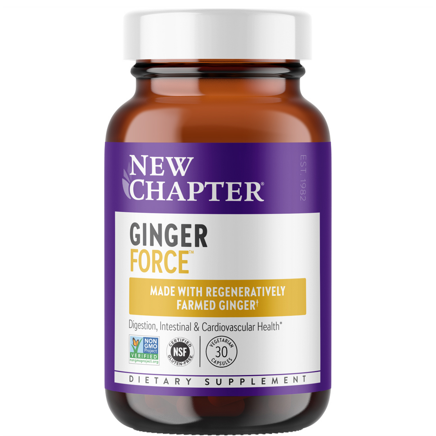 Ginger Force 30 liquid vegcaps Curated Wellness