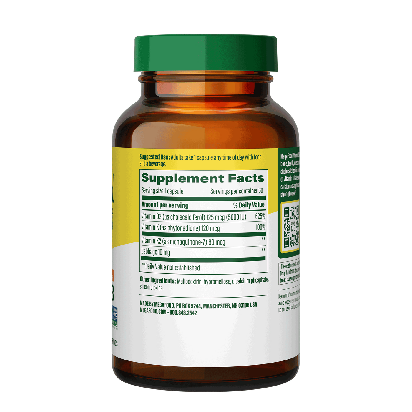 Vitamin D3 5000 IU (125 mcg)  Curated Wellness