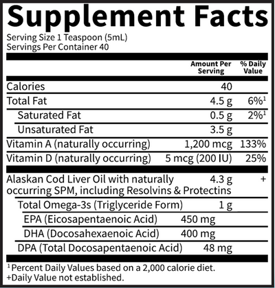 Dr. Formulated Cod Liver Oil  Curated Wellness