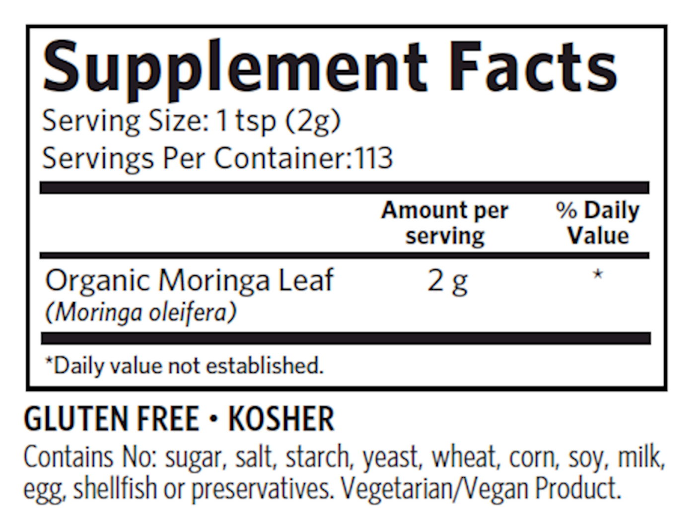 Moringa Leaf Powder  Curated Wellness