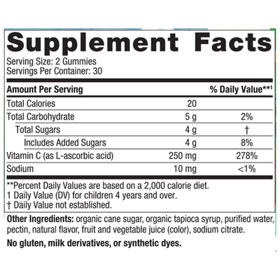 Kids Vitamin C Gummies 60ct Curated Wellness