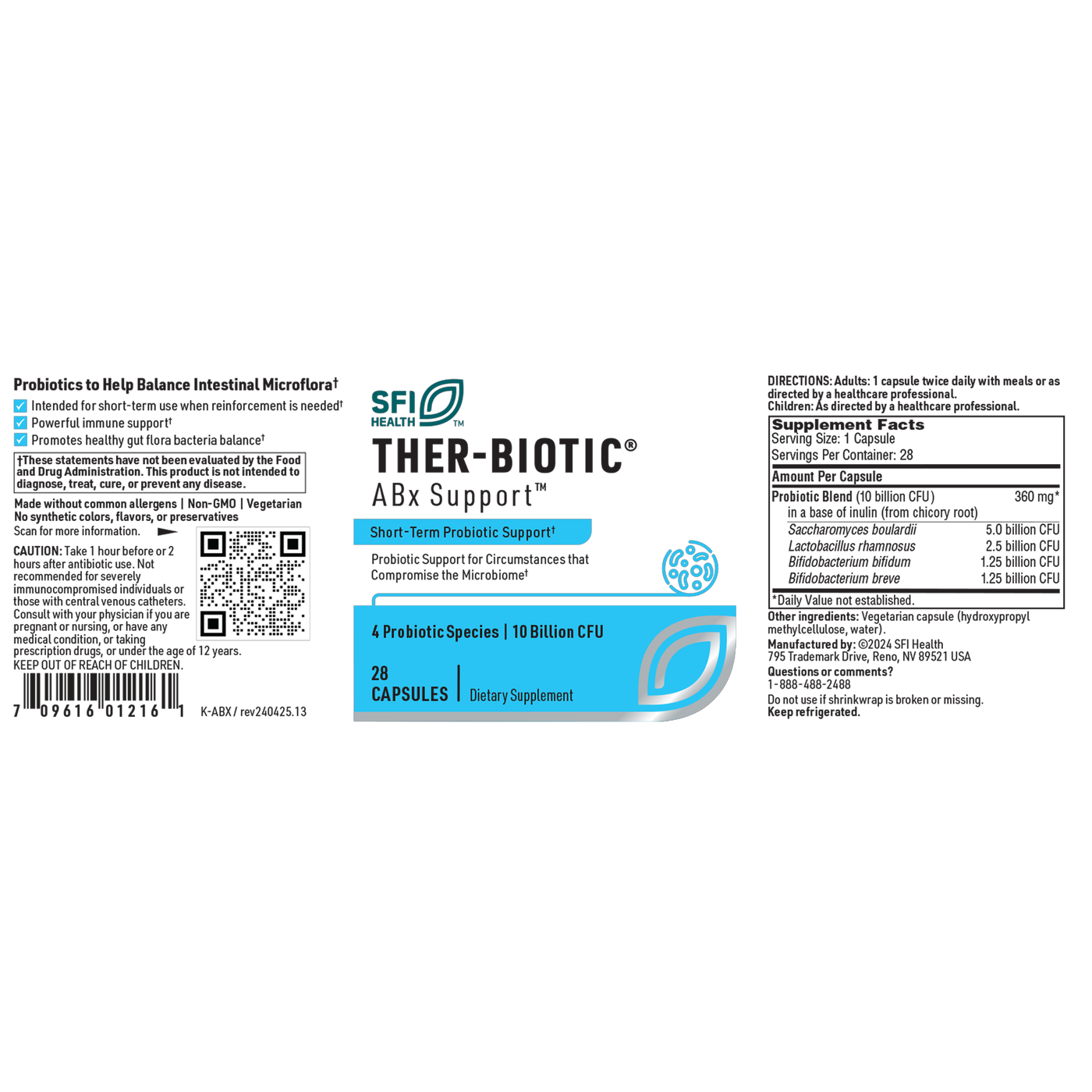 ABX Support 28 vegcap Curated Wellness