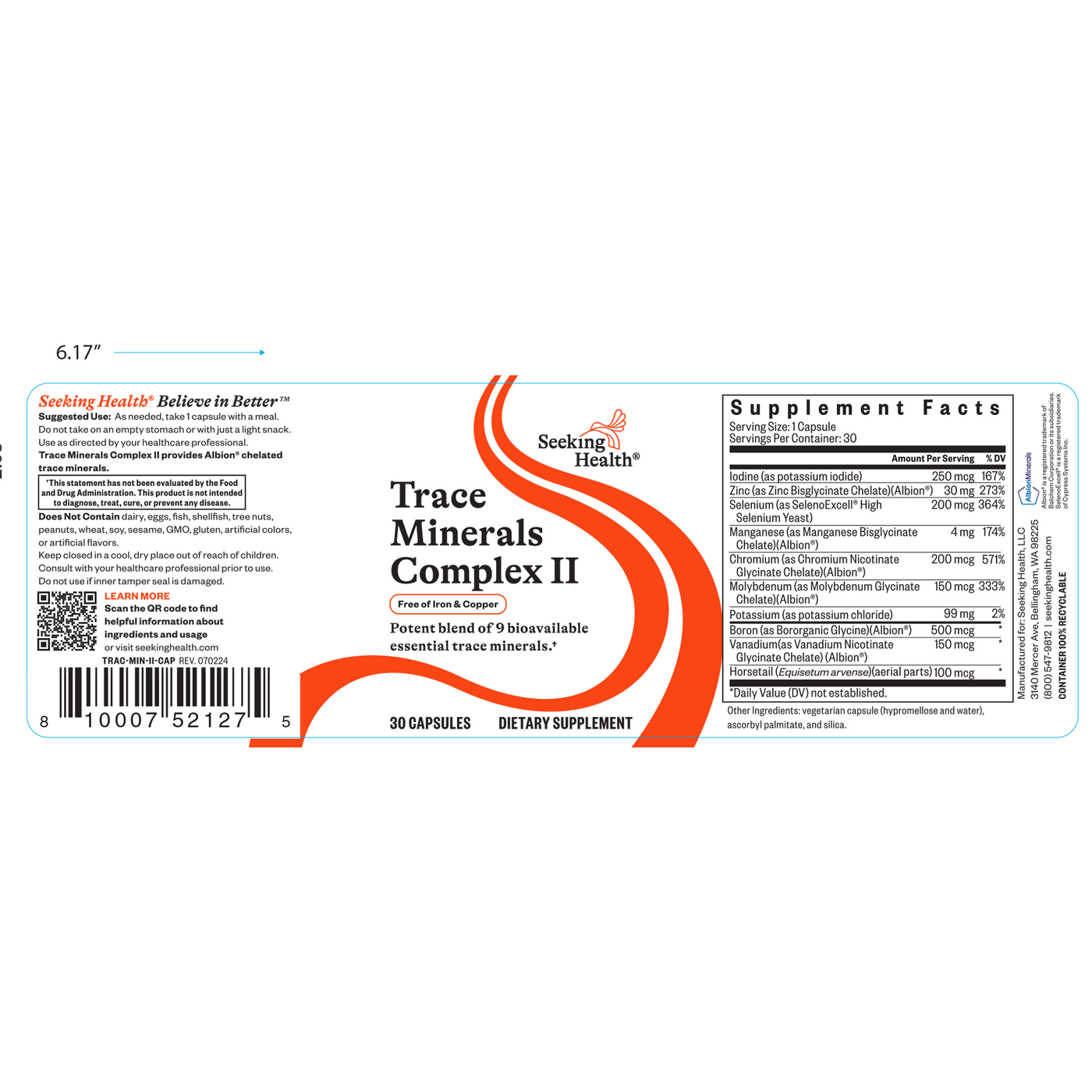 Trace Minerals Complex II  Curated Wellness
