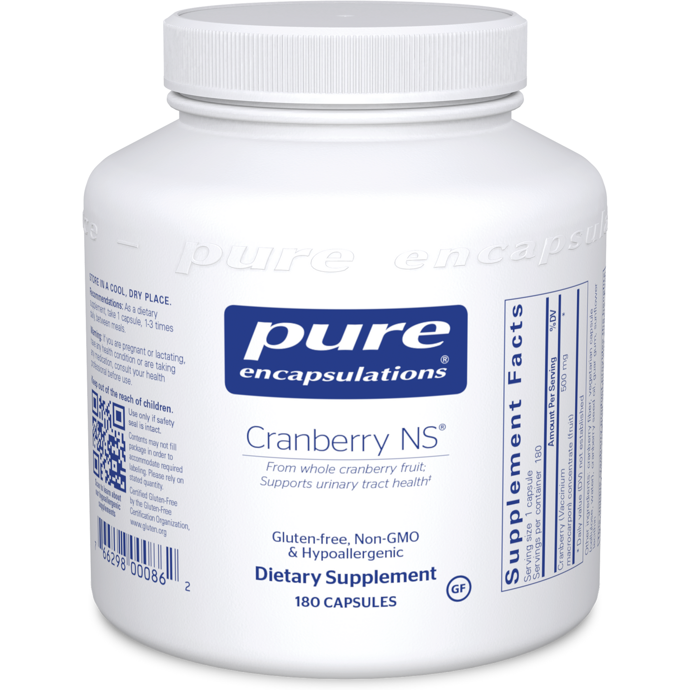 Cranberry NS 500 mg 180 vcaps Curated Wellness