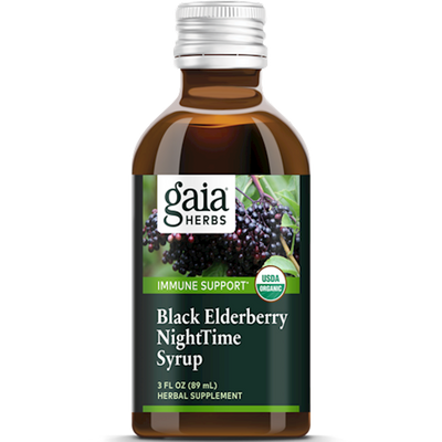 Black Elderberry Nighttime Syrup 3 fl oz Curated Wellness