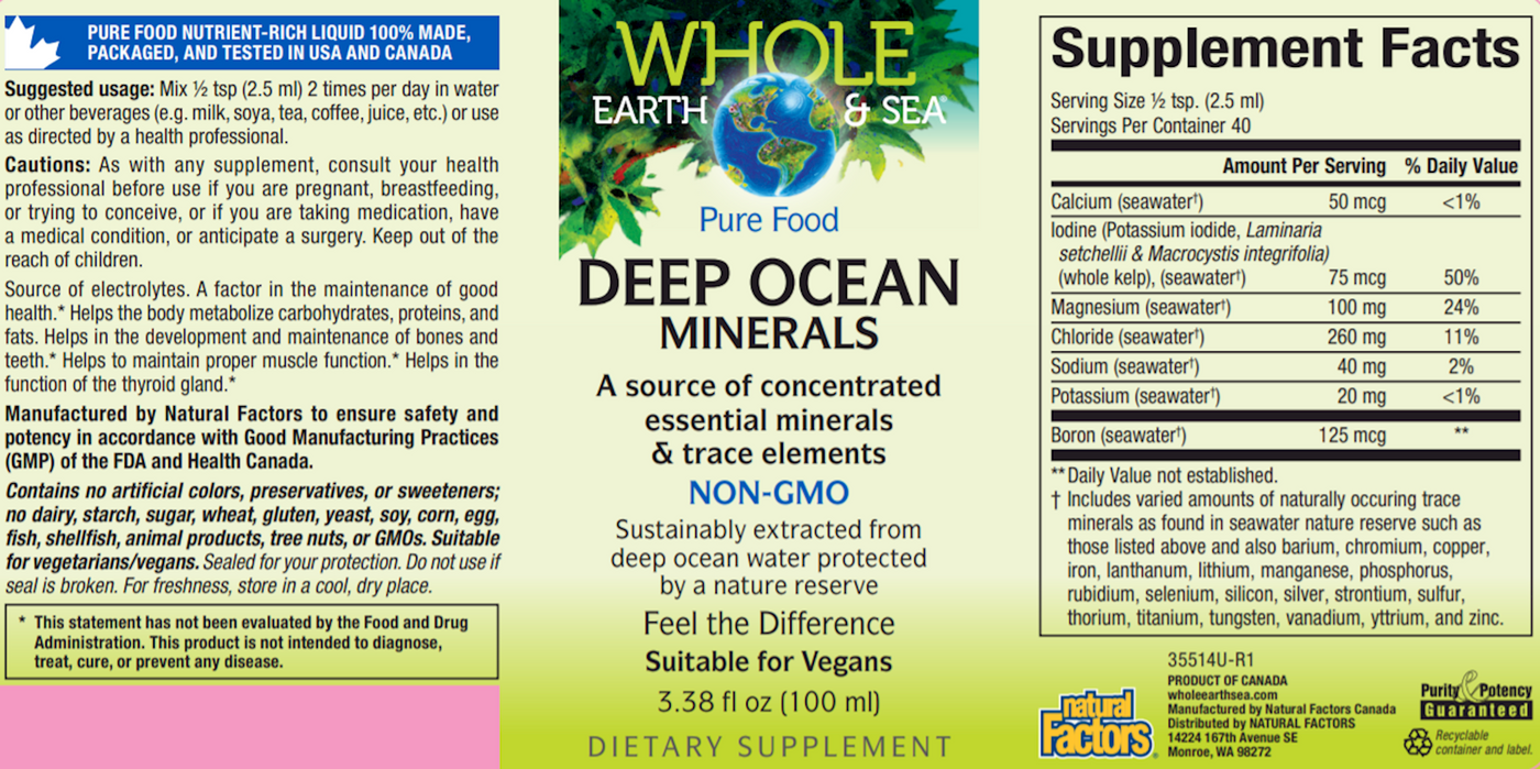 Deep Ocean Minerals 3.38 fl oz Curated Wellness