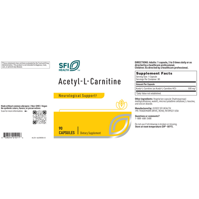 Acetyl-L-Carnitine 90 caps Curated Wellness