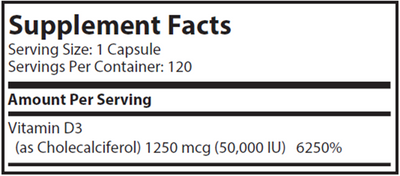 Vitamin D3 50,000 IU  Curated Wellness