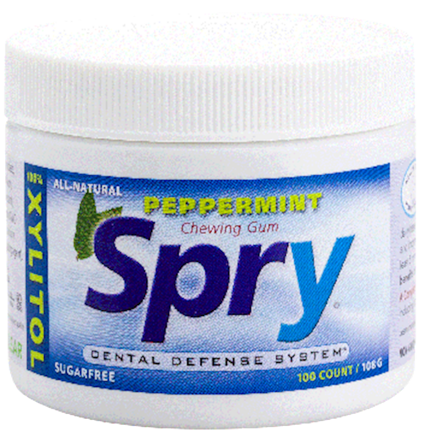 Spry Xylitol Gum Peppermint 100 ct Curated Wellness