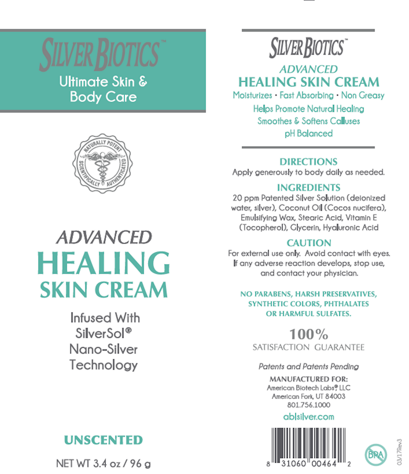 Silver Biotics Skin Cream Unsc  Curated Wellness