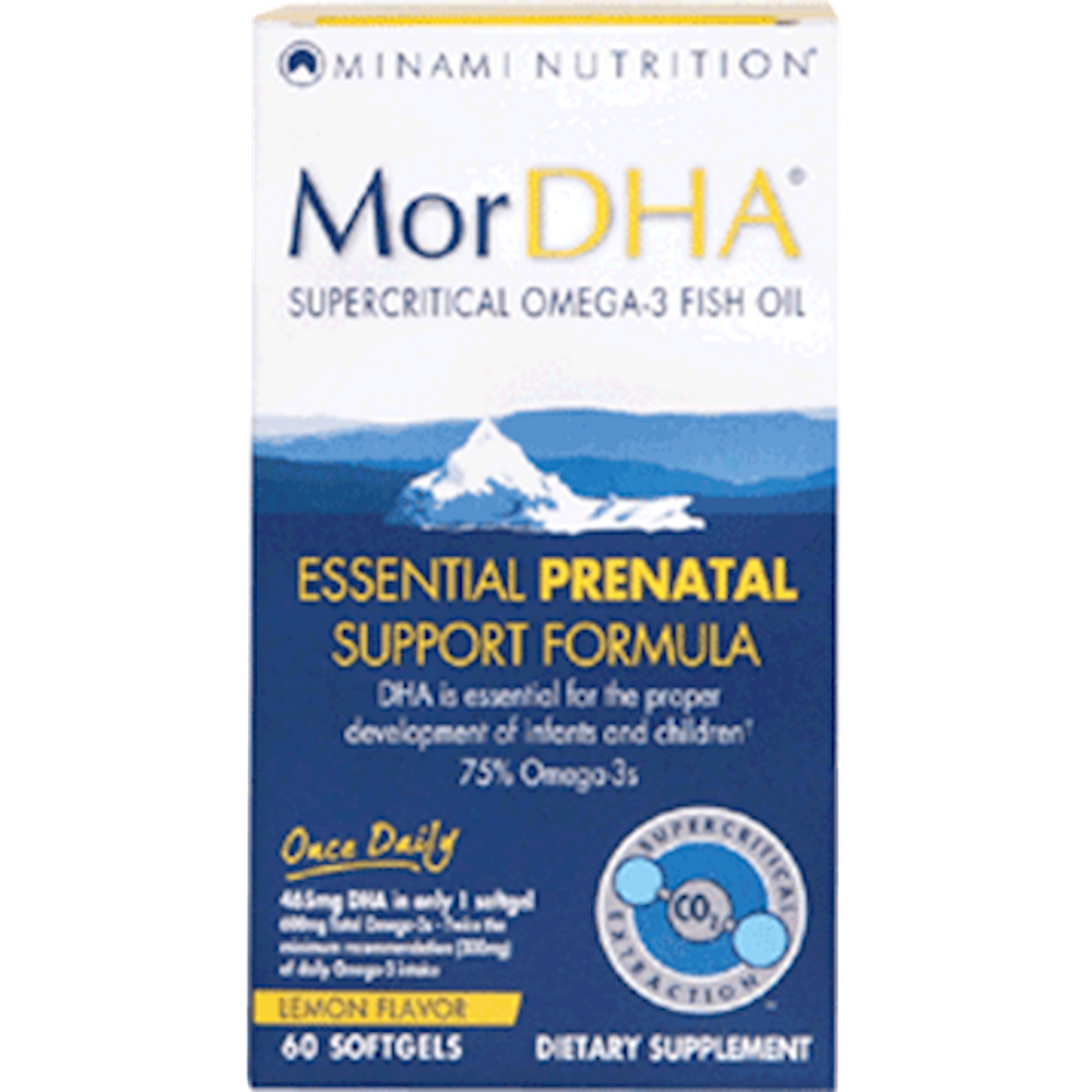 MorDHA Prenatal Lemon Flavor 60 gels Curated Wellness