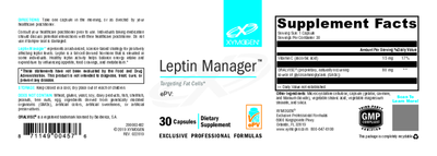 Leptin Manager 30 Capsules Curated Wellness