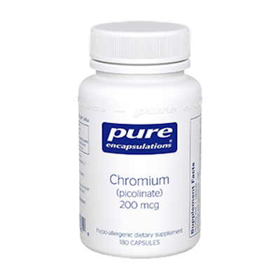 Chromium (picolinate) 200 mcg 180 vcaps Curated Wellness