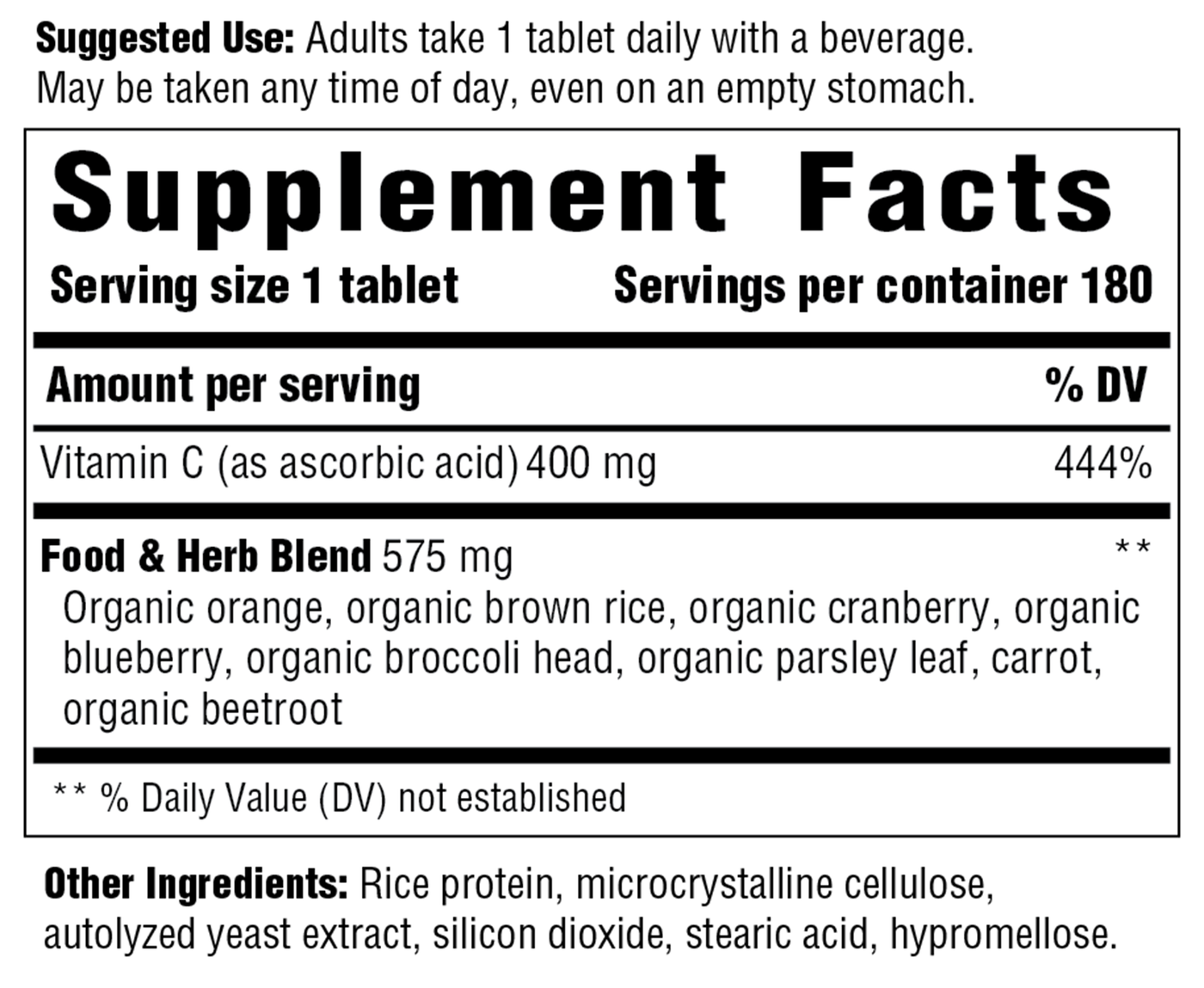 Vitamin C-400 mg  Curated Wellness