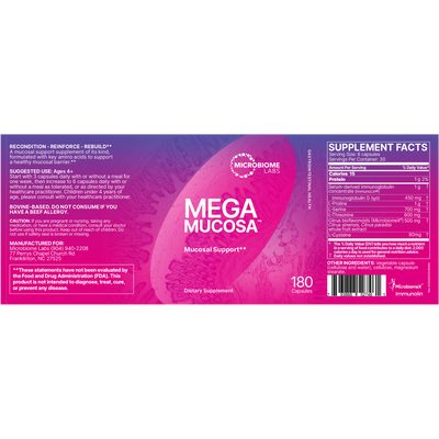 MegaMucosa Capsules 180 caps Curated Wellness