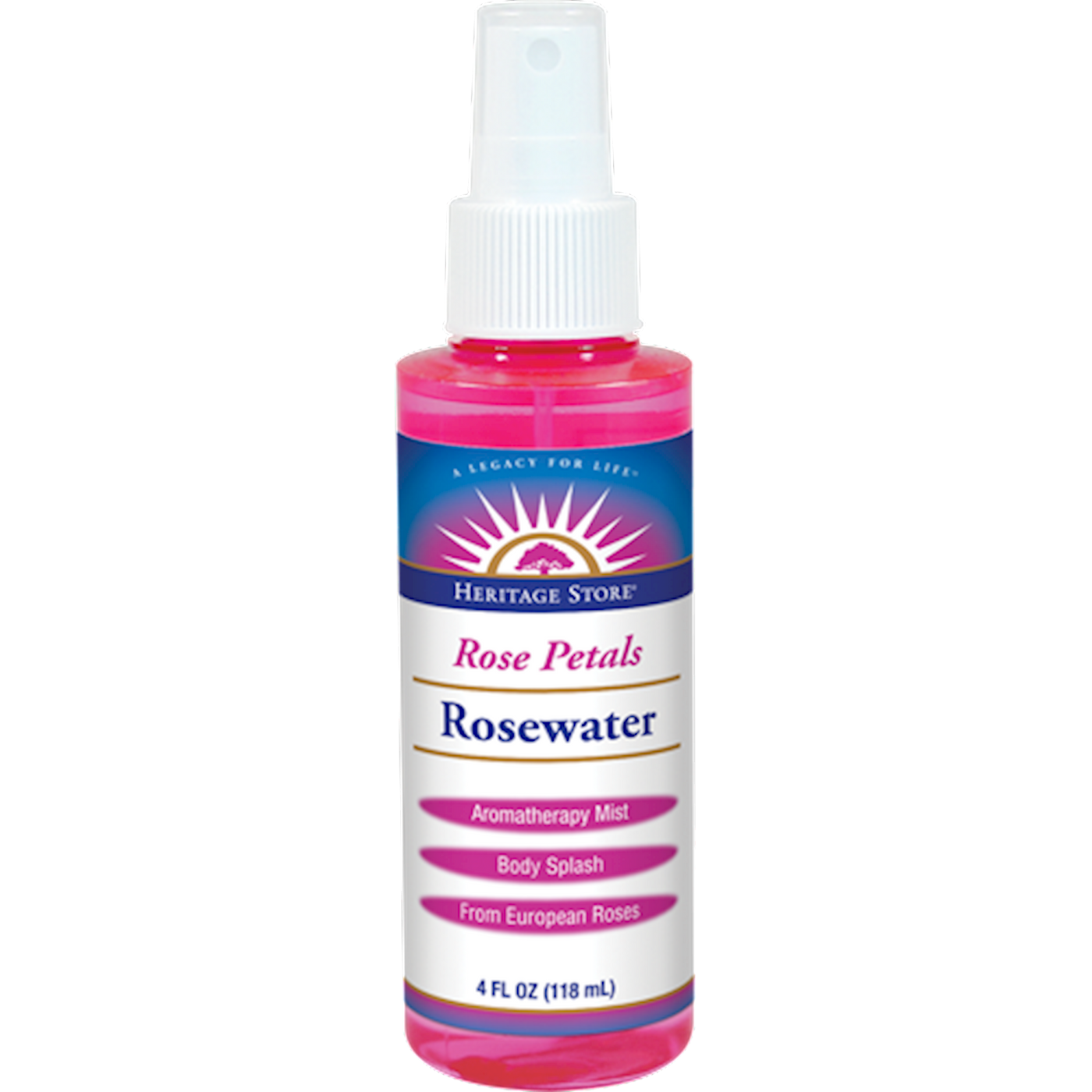 Rosewater Spray 4 fl oz Curated Wellness