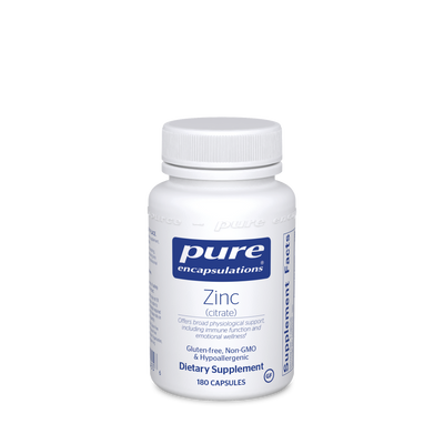 Zinc (citrate) 180 vcaps Curated Wellness