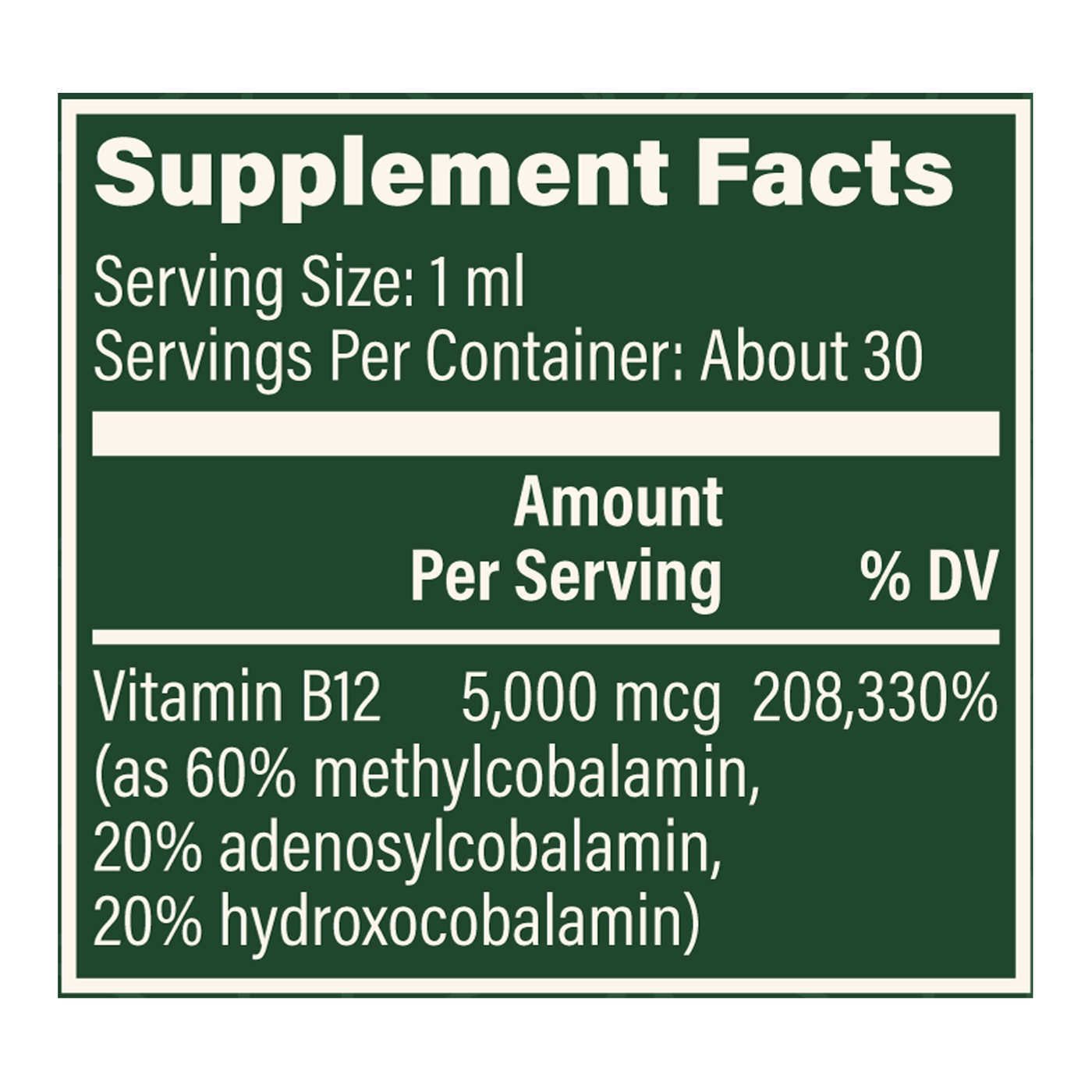 Vitamin B12 5000 mcg 1oz Curated Wellness