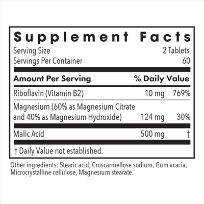 Magnesium Malate Forte 120 tabs Curated Wellness