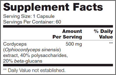 Cordyceps SAP 60 caps Curated Wellness