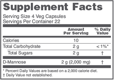 D-Mannose 500 mg  Curated Wellness