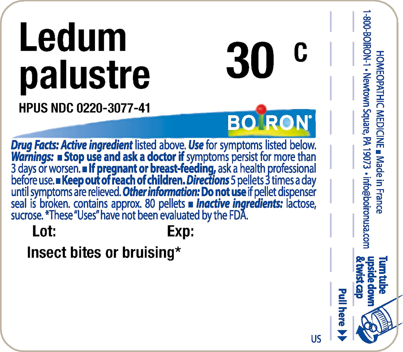 Ledum palustre 30C 80 plts Curated Wellness