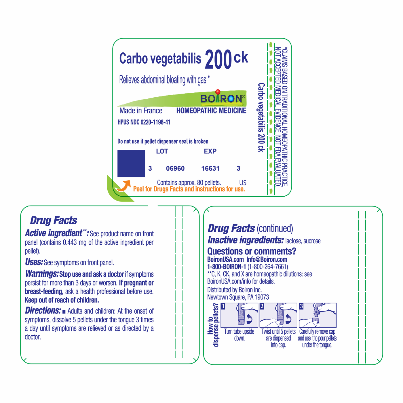 Carbo vegetabilis 200CK 80 plts Curated Wellness