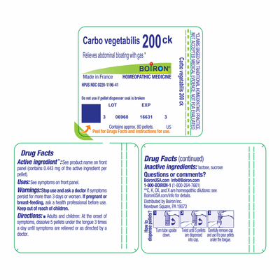 Carbo vegetabilis 200CK 80 plts Curated Wellness