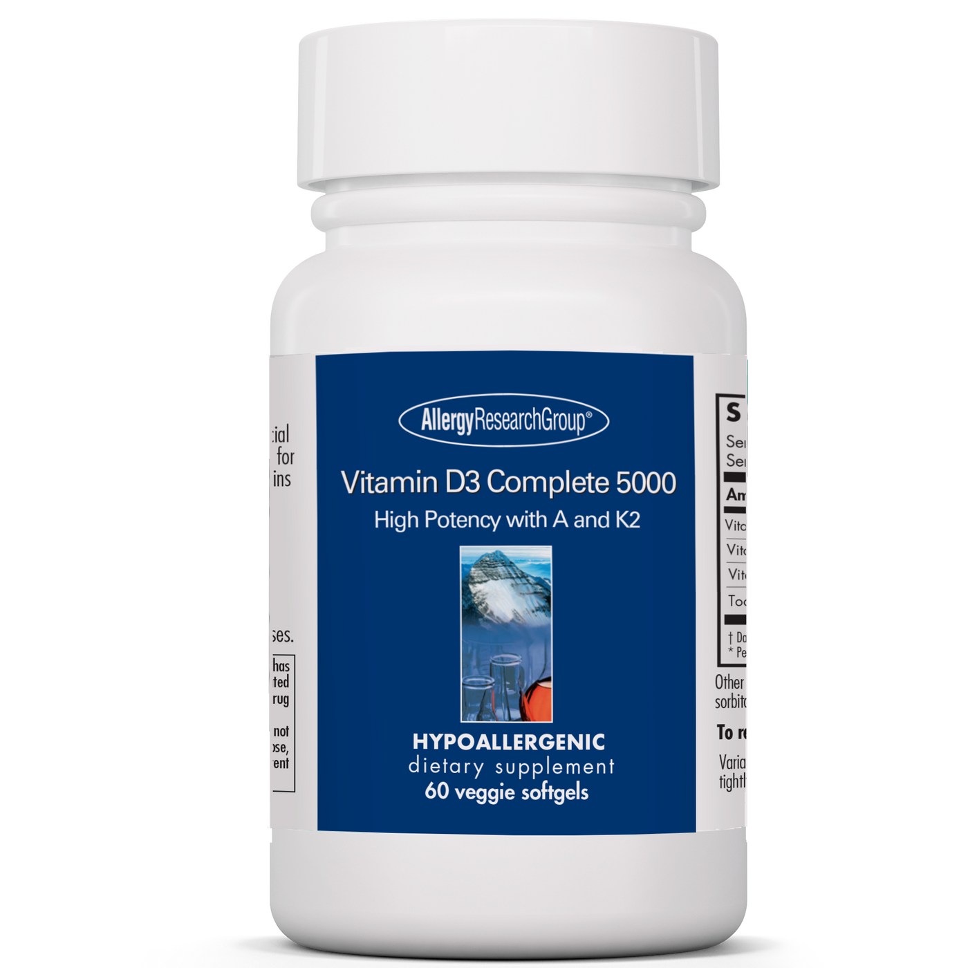 Vitamin D3 Complete 5000 Daily Bal 60ct Curated Wellness