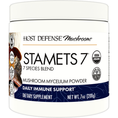 Organic Stamets 7 Powder 200g Curated Wellness