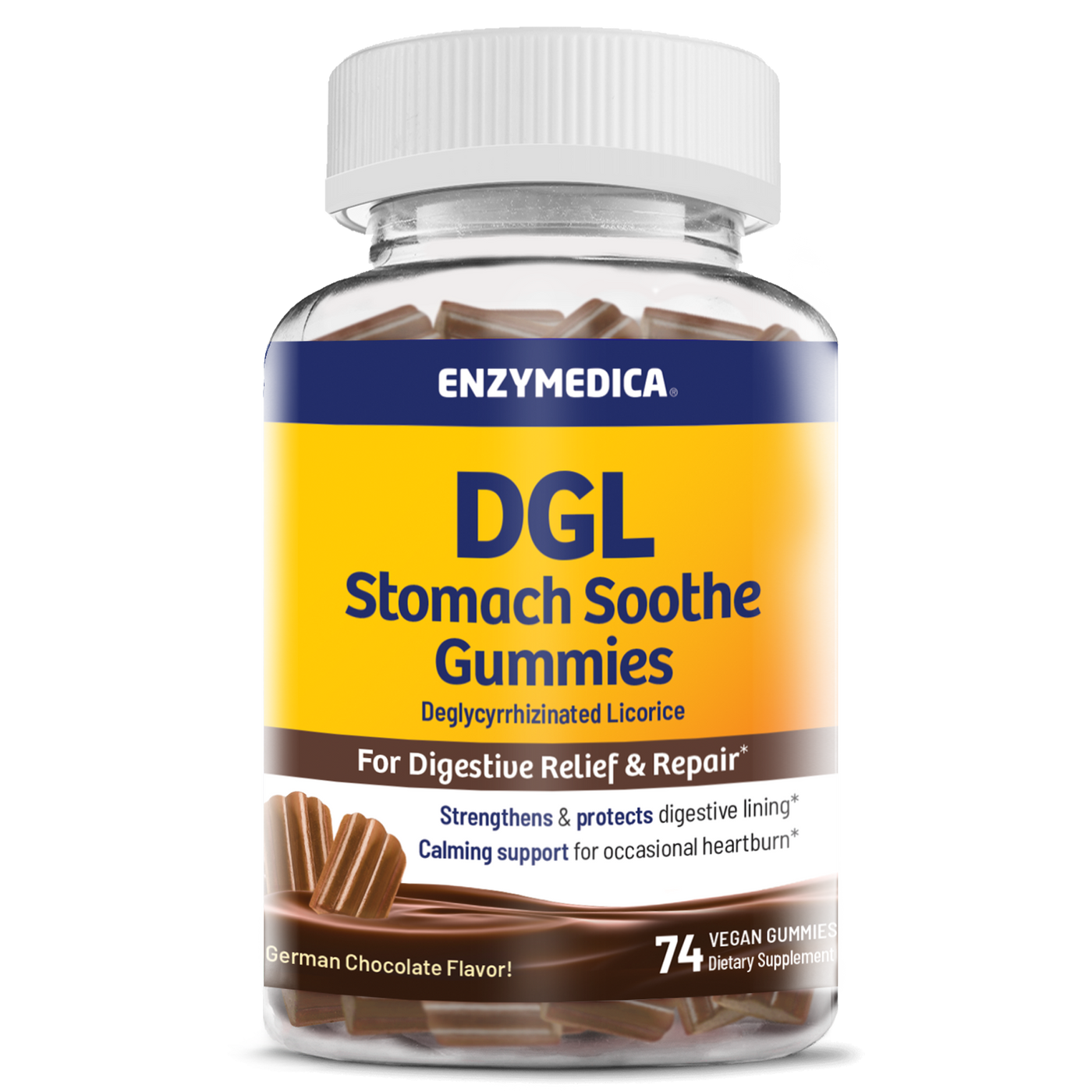 DGL Stomach Soothe 74 gummies Curated Wellness