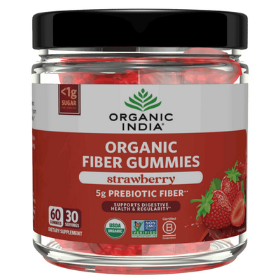 Organic Fiber Gummies, Strawberry 60ct Curated Wellness