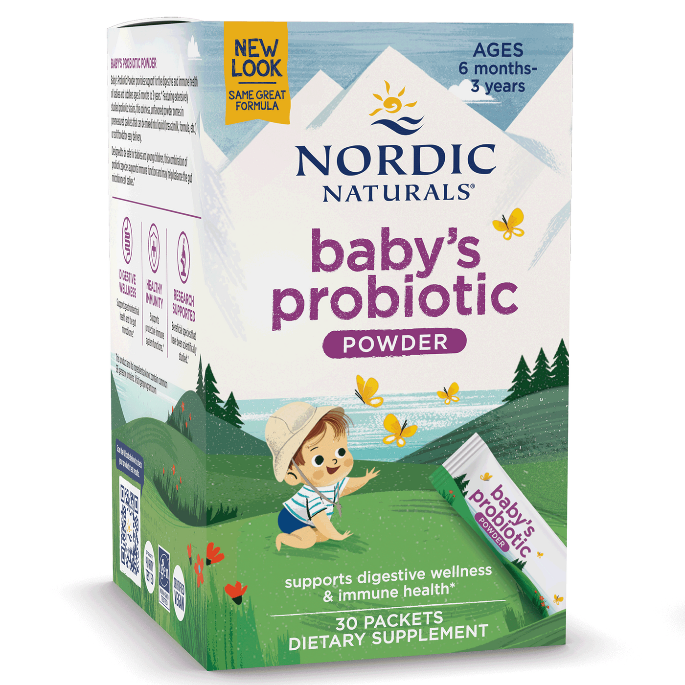 Baby's Nordic Flora Probiotic 30 packets Curated Wellness