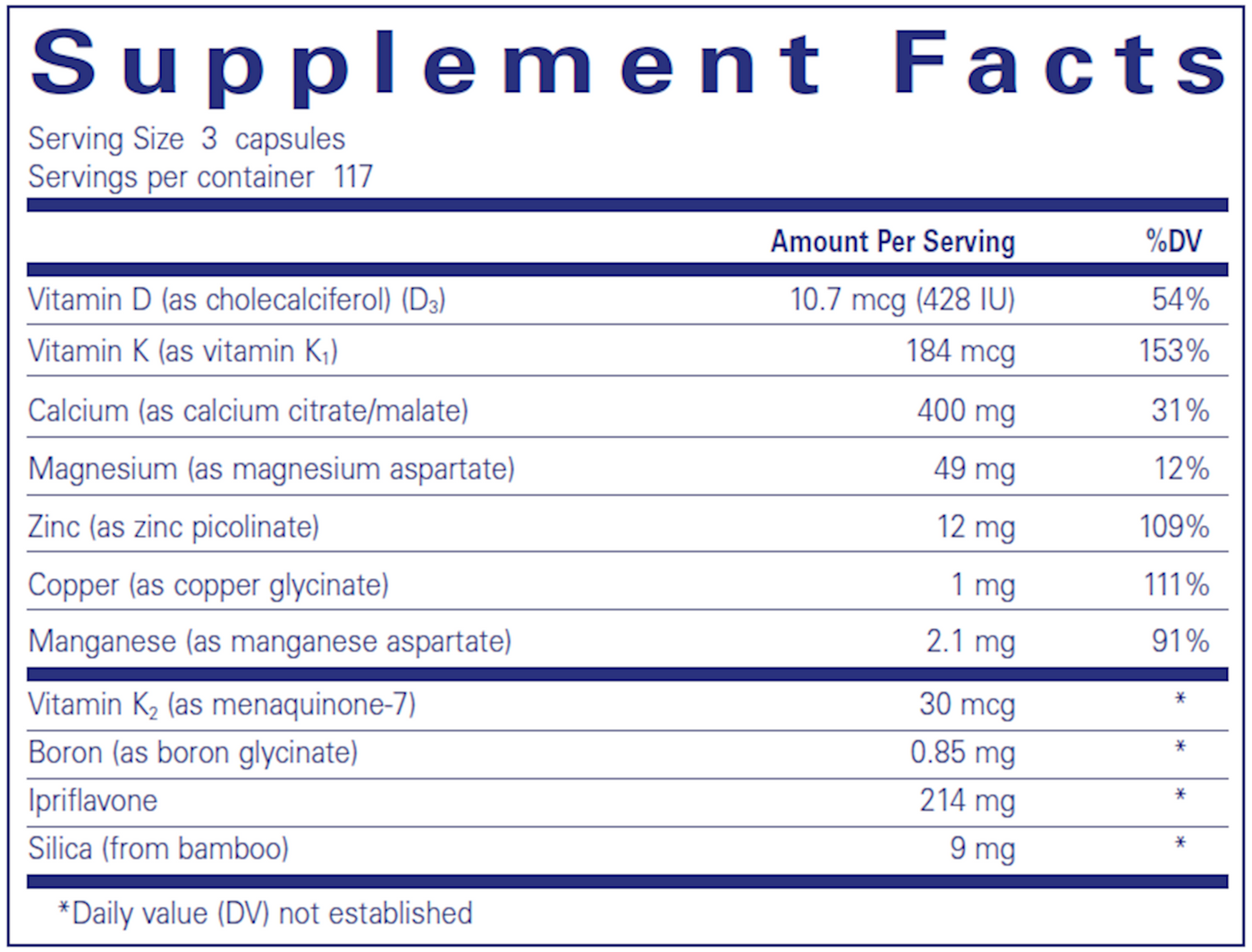 CAL + with Ipriflavone  Curated Wellness