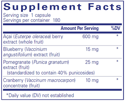 Acai 600 180 caps Curated Wellness