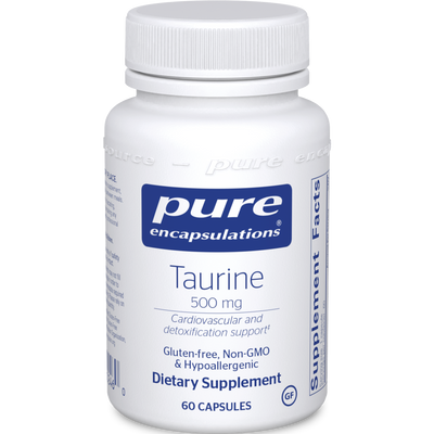 Taurine 500 mg. 60 vcaps Curated Wellness