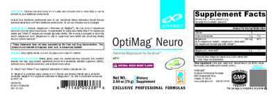 OptiMag Neuro Mixed Berry 75g Curated Wellness