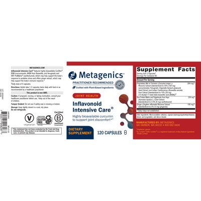 Inflavonoid Intensive Care 120c Curated Wellness