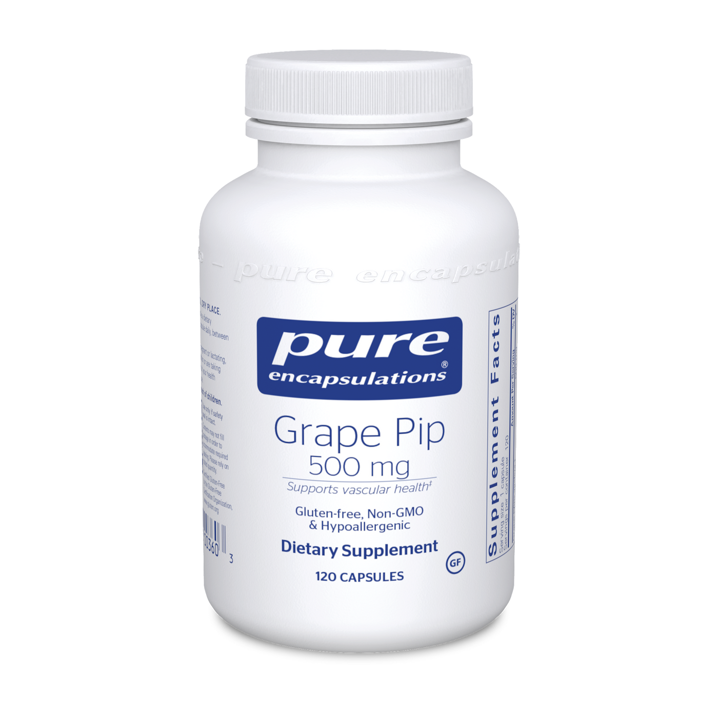 Grape Pip 500 mg 120 caps Curated Wellness