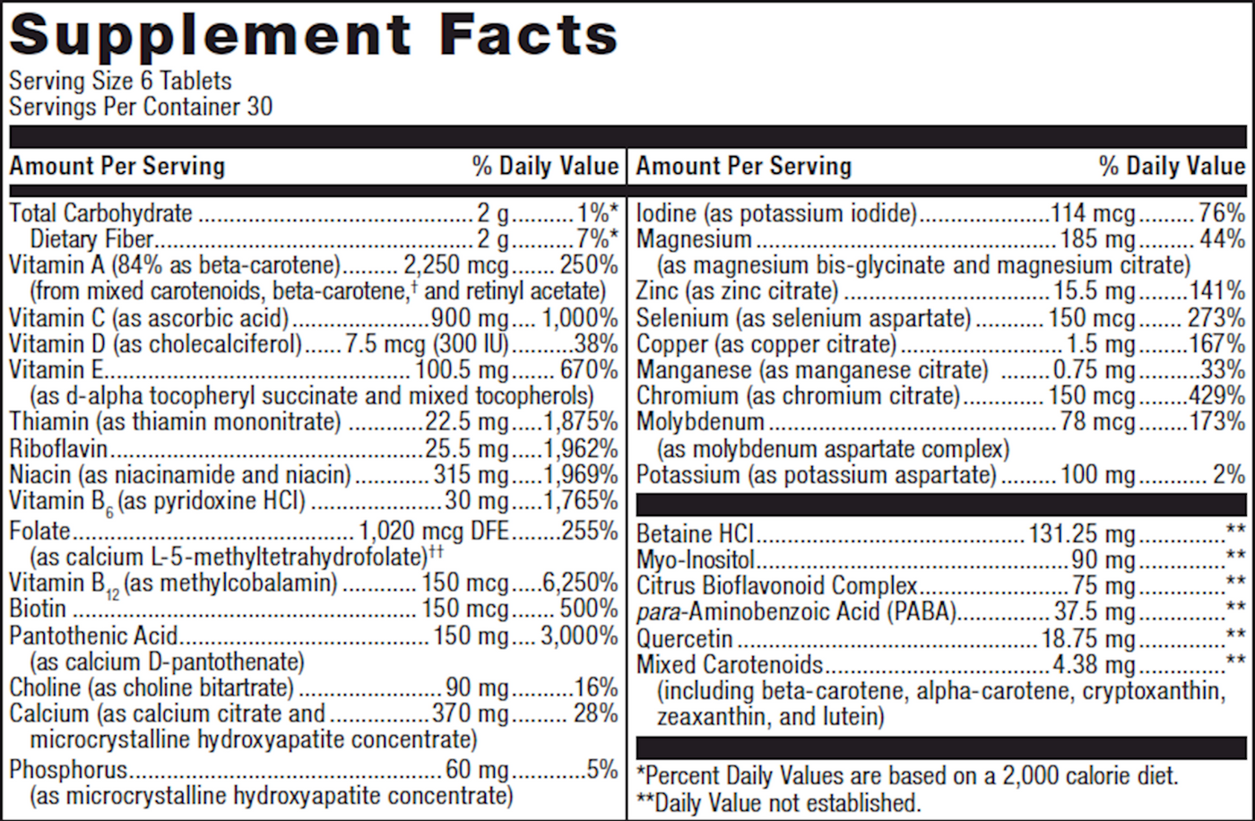 Multigenics Int, Care w/out Iron 180t Curated Wellness