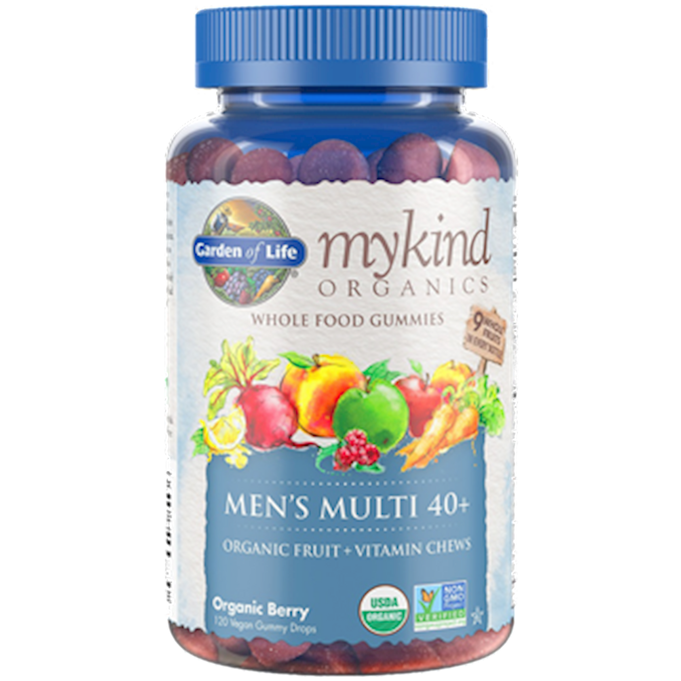 Mykind Men's 40+ Multi-Berry 120 Gummy Curated Wellness