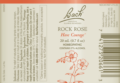 Rock Rose Flower Essence  Curated Wellness