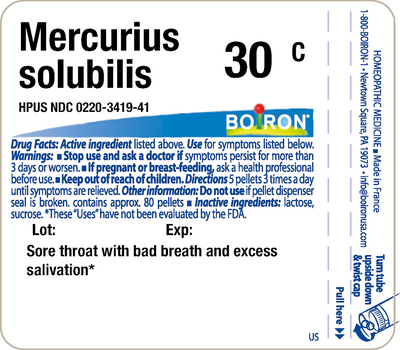 Mercurius solubilis 30C 80 plts Curated Wellness