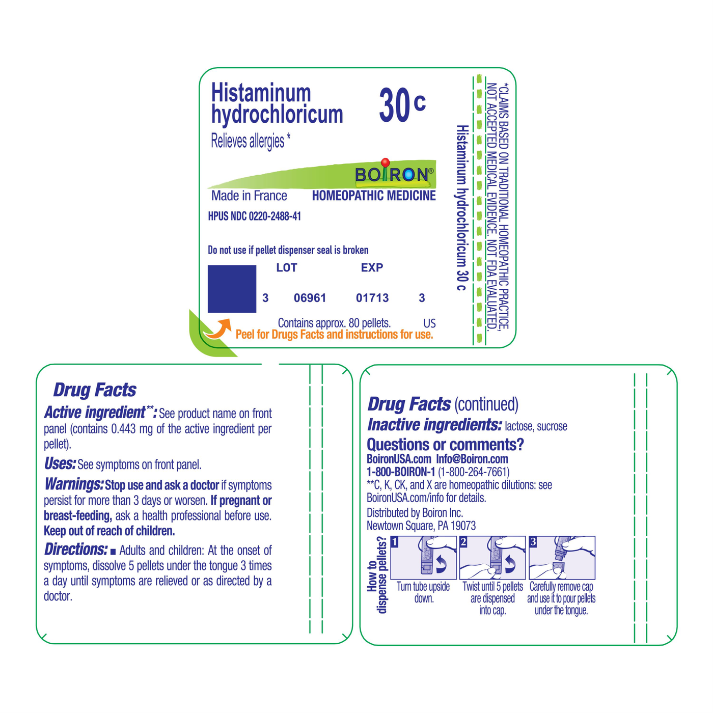 Histaminum hydrochloricum 30C 80 plts Curated Wellness