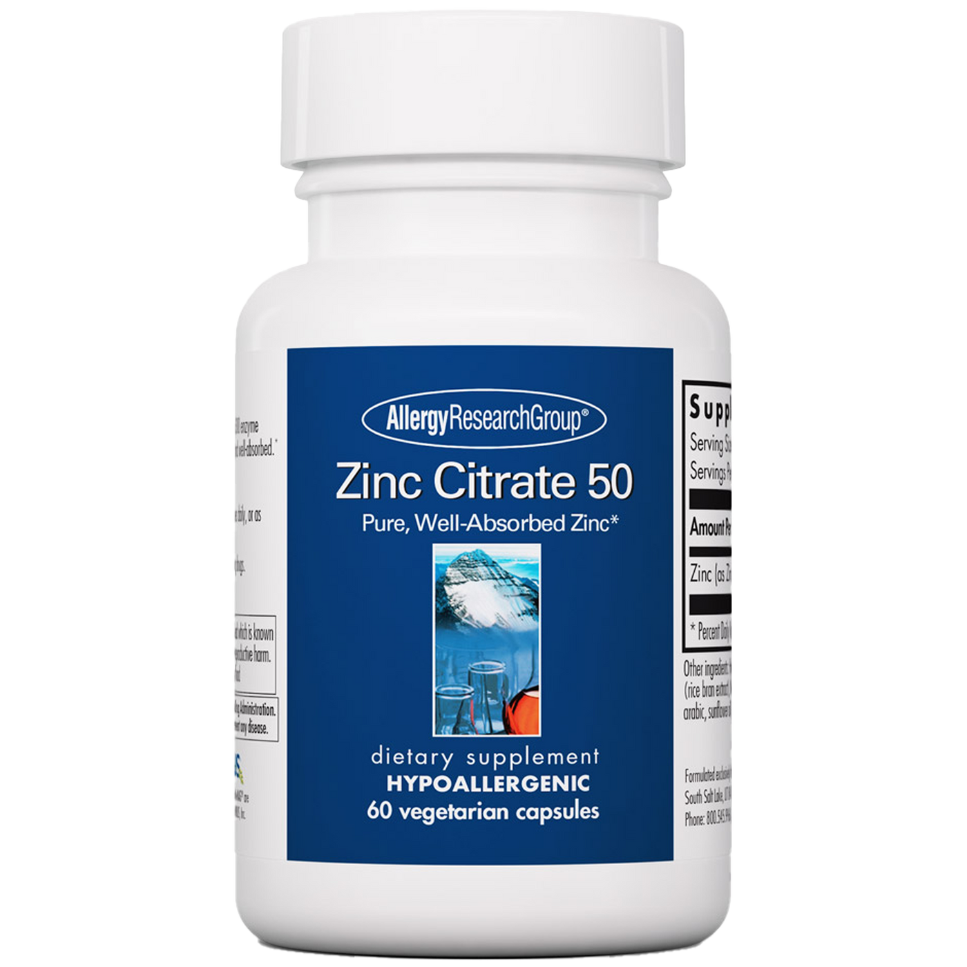 Zinc Citrate 50 mg  Curated Wellness